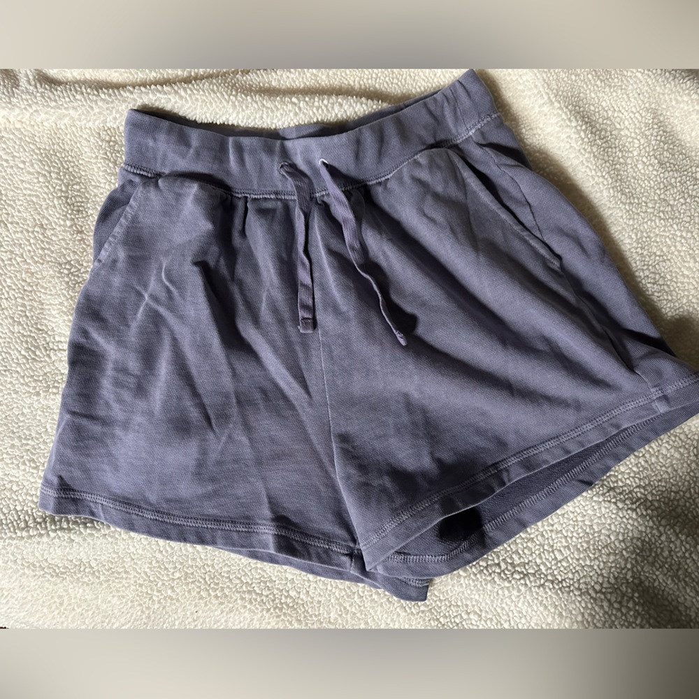 Sweatpant shorts. High waisted